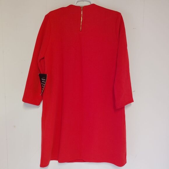 Tuckernuck Francoise Ponte Knit Mini Dress Red XL - Picture 10 of 10